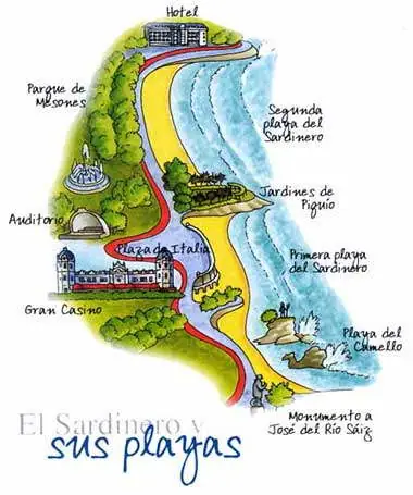 mapas de playas y calas de santander