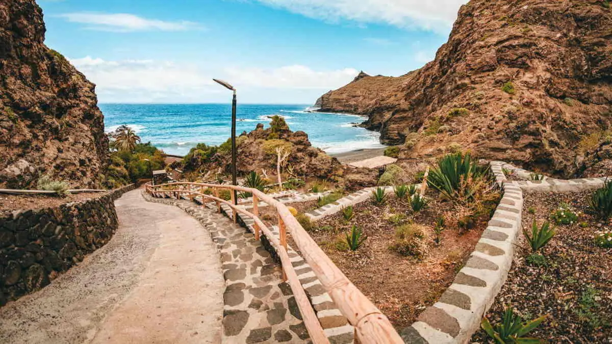 Playa de La Caleta en Hermigua